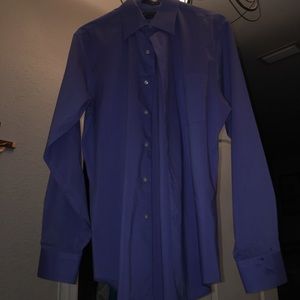 Purple arrow fitted dress shirt